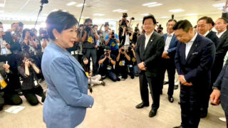 閉会後の知事の各会派挨拶